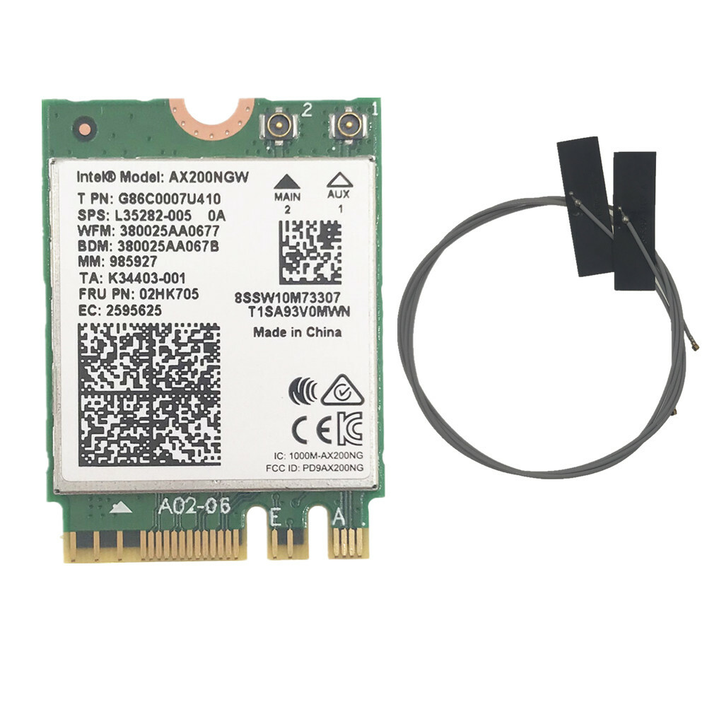Intel Wi-Fi AX200 NGW MU-MIMO 802.11ax/ac Wifi Bluetooth 5.0 network Card WIN10