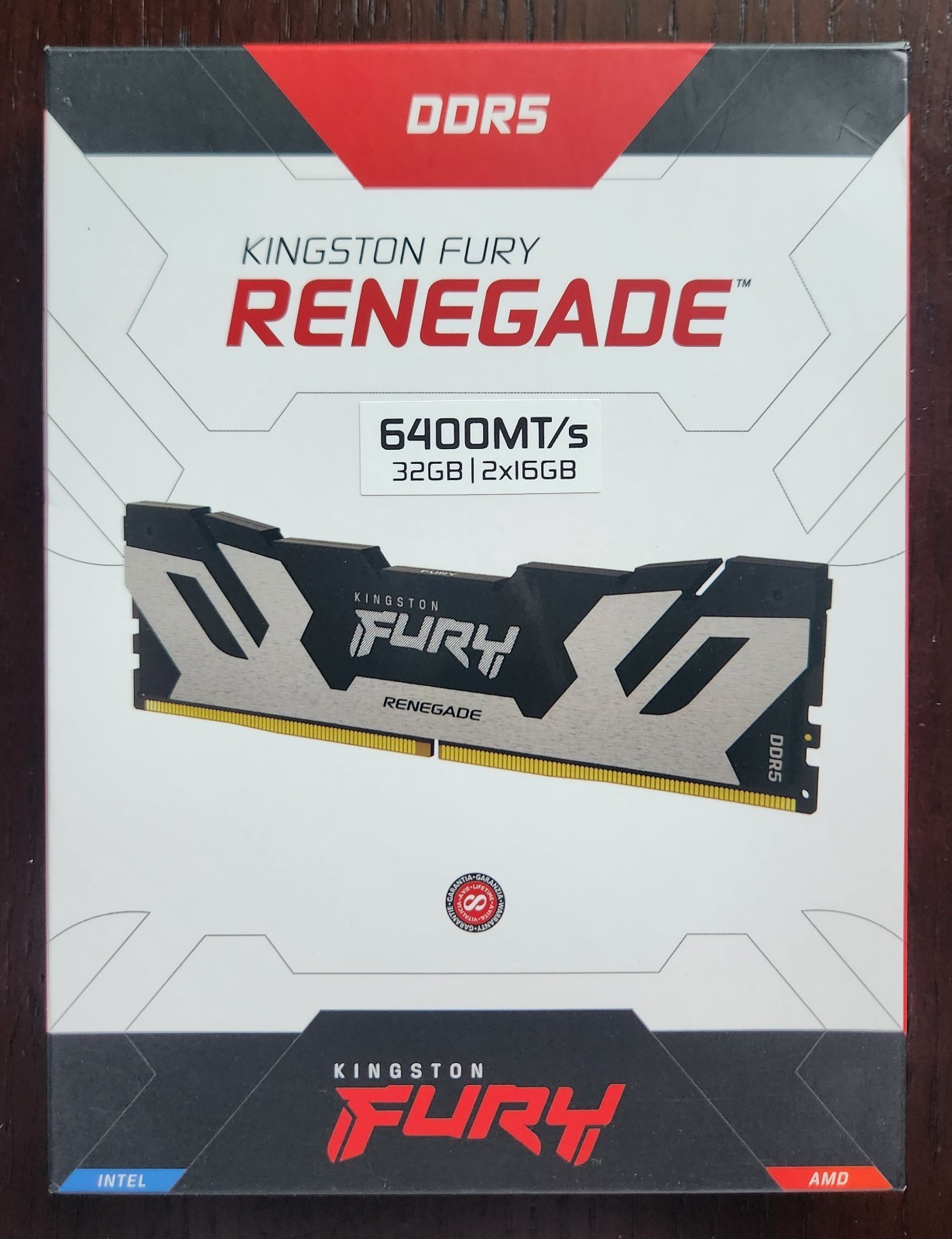 NEW KINGSTON FURY RENEGADE 32GB (2x16GB) CL32 6400MHZ DDR5 RAM MEMORY AMD INTEL