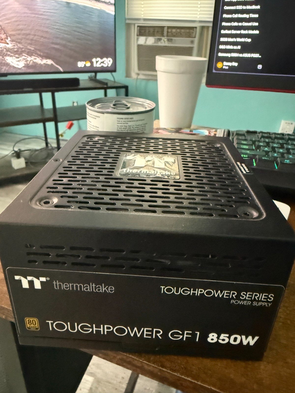 Thermaltake GF1 Fully Modular ATX 850W Power Supply 80 Plus Gold Unit+Cord Only