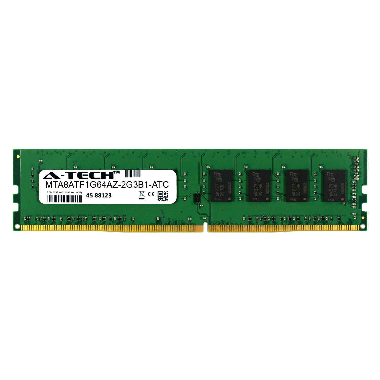8GB DDR4 PC4-19200 DIMM (Micron MTA8ATF1G64AZ-2G3B1 Equivalent) Memory RAM