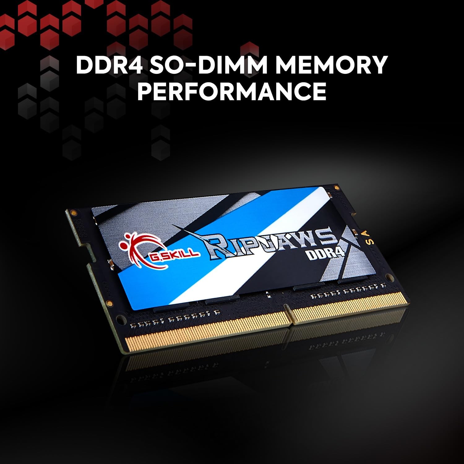 G.SKILL Ripjaws DDR4 SO-DIMM Series DDR4 RAM 16GB (1x16GB) 3200MT/s CL22-22-2…