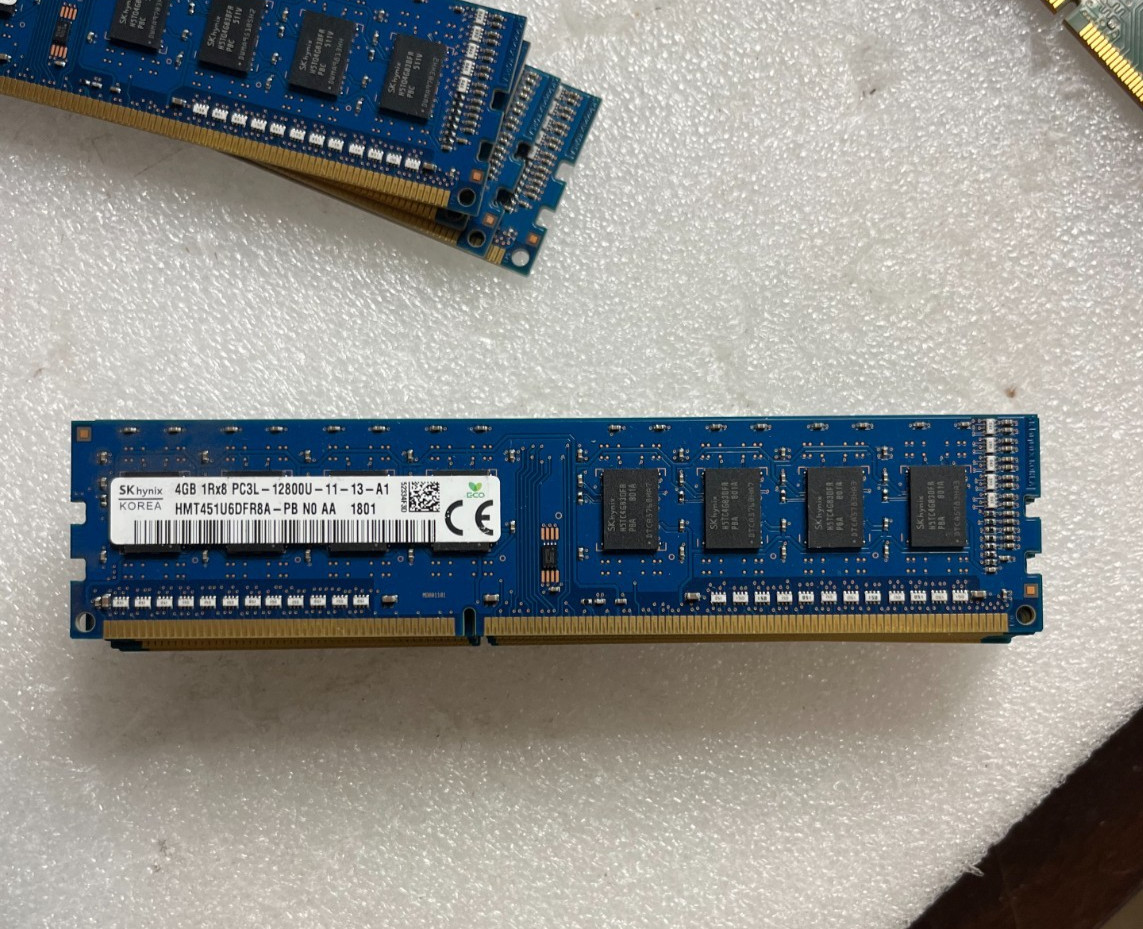 2 pcs SK hynix 4GB 1Rx8 PC3L-12800U DIMM | HMT451U6BFR8A-PB 2x4GB (8GB Total)