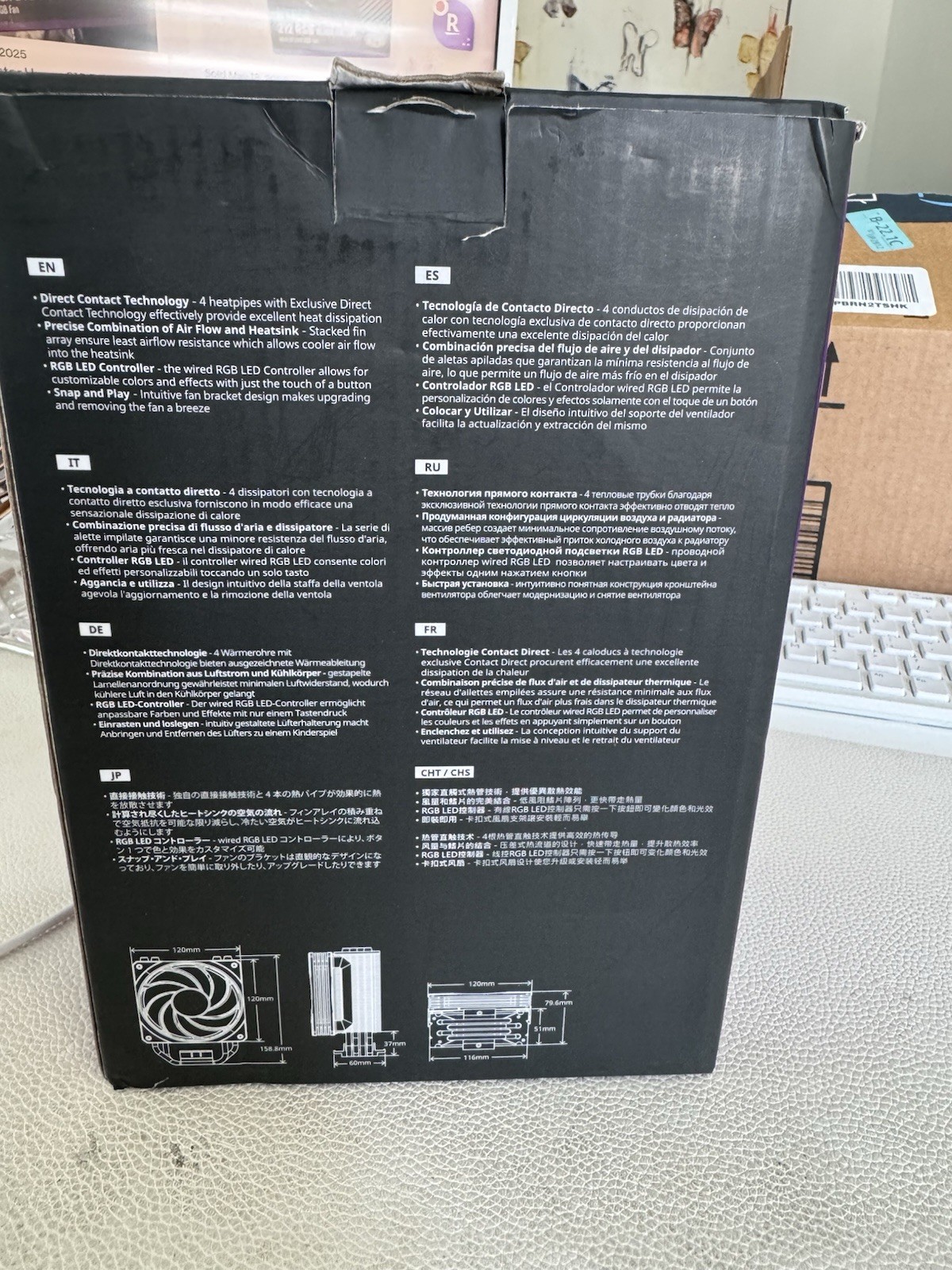 Cooler Master Hyper 212 RGB Black Edition CPU Fan