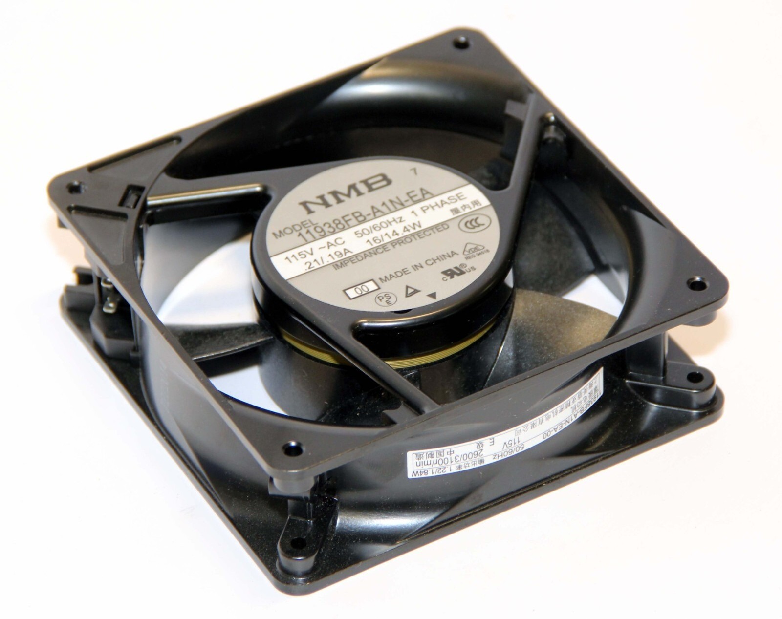 NMB 11938FB-A1N-EA PC square axial cool fan AC 115V 110CFM Aluminum frame 119mm