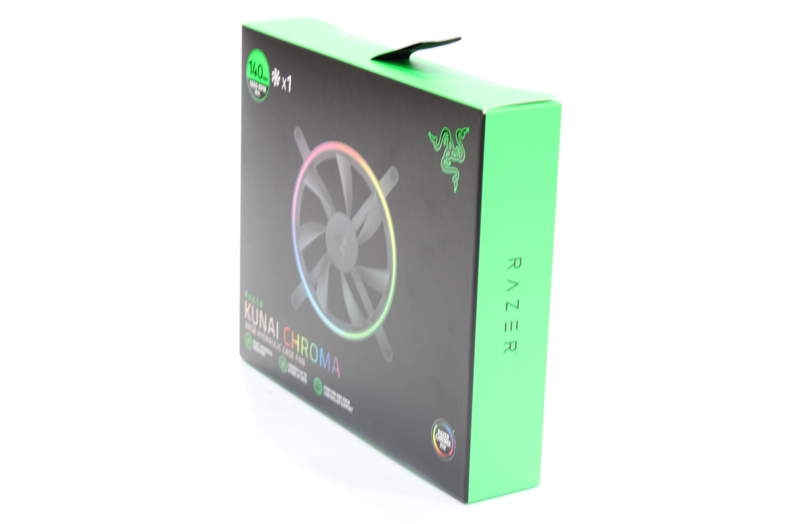 Razer Kunai Chroma 140mm 1600RPM Max ARGB and PWM Hydraulic Case Fans (1 Fan)