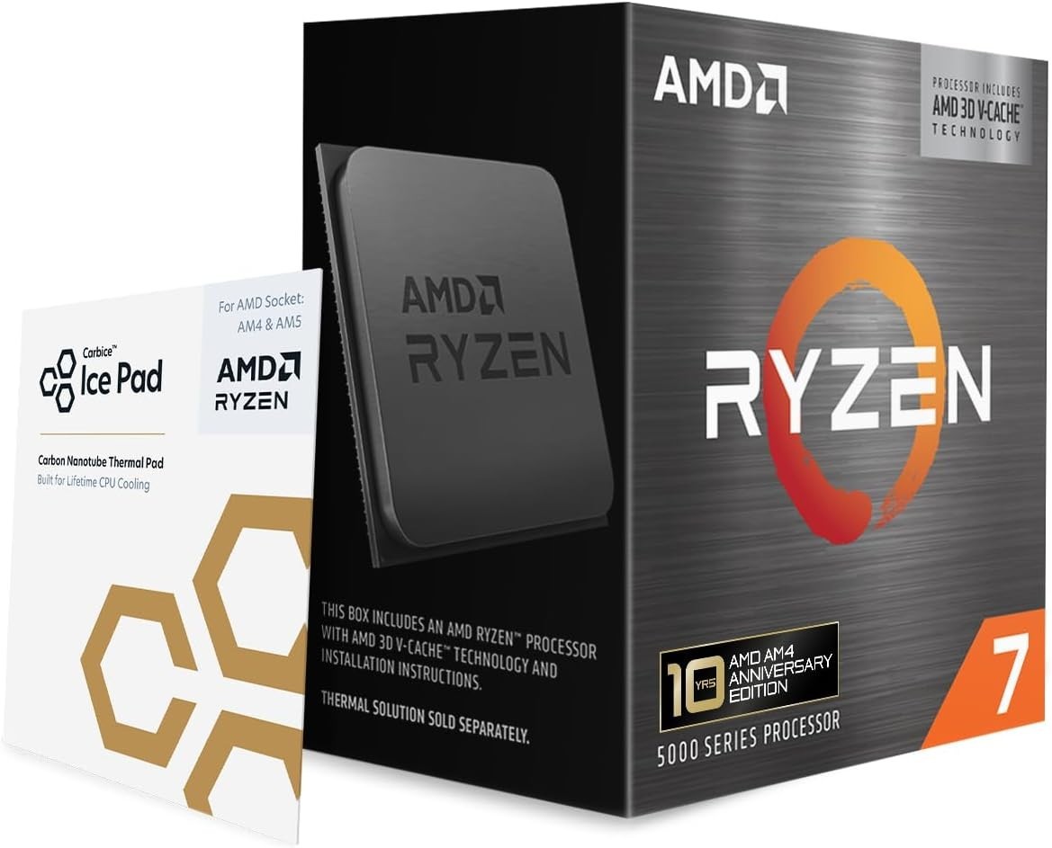 10th Anniversary Edition AMD Ryzen 7 5800X3D 8-core 16-Thread CPU Sealed IN HAND
