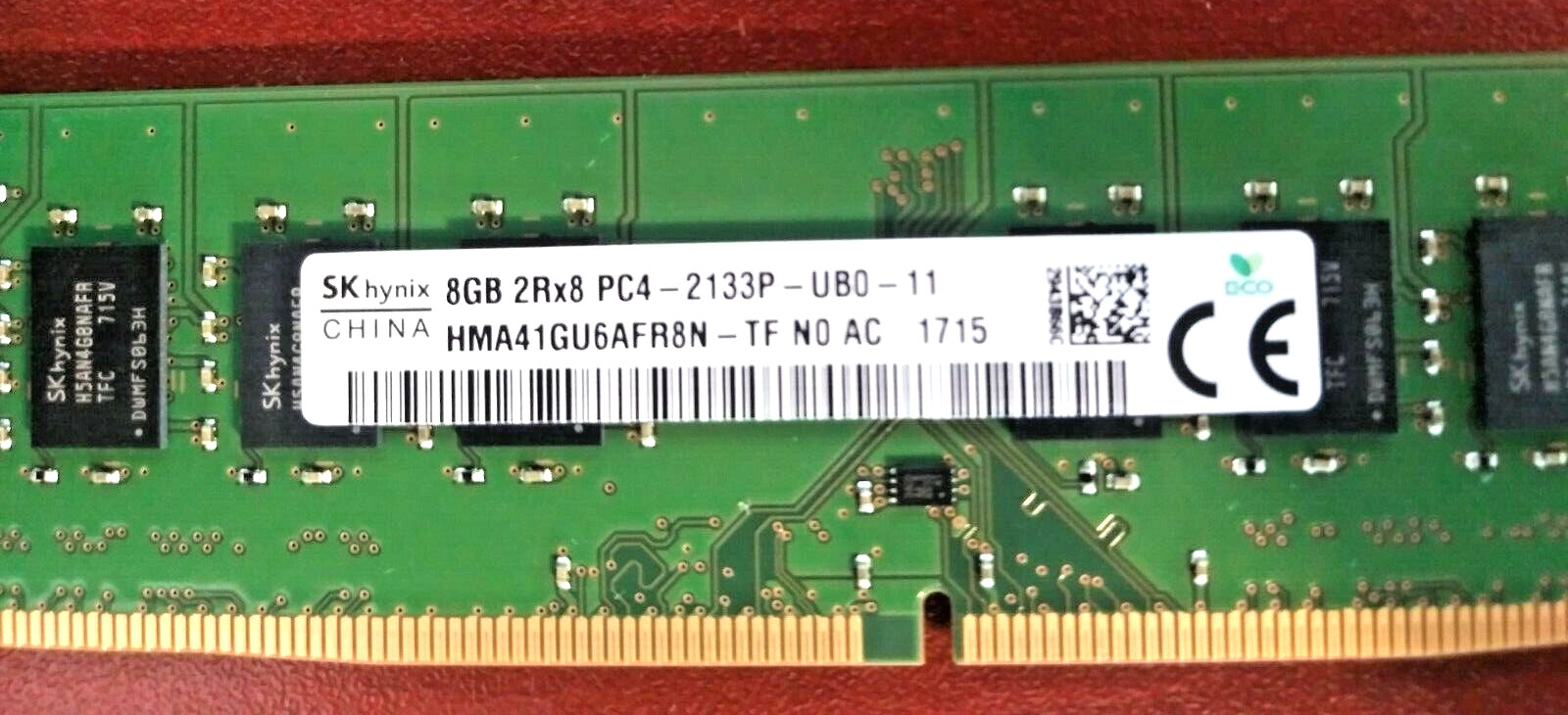 HMA41GU6AFR8N-TF SK Hynix 8GB PC4-2133P-UB0-11 2Rx8 DDR4 Desktop Memory RAM