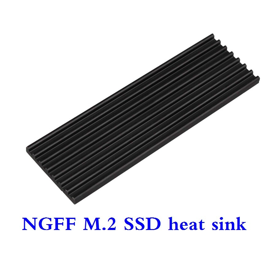 M.2 NGFF NVMe 2280 PCIE SSD Aluminum Cooling Heat Sink with Thermal Pads