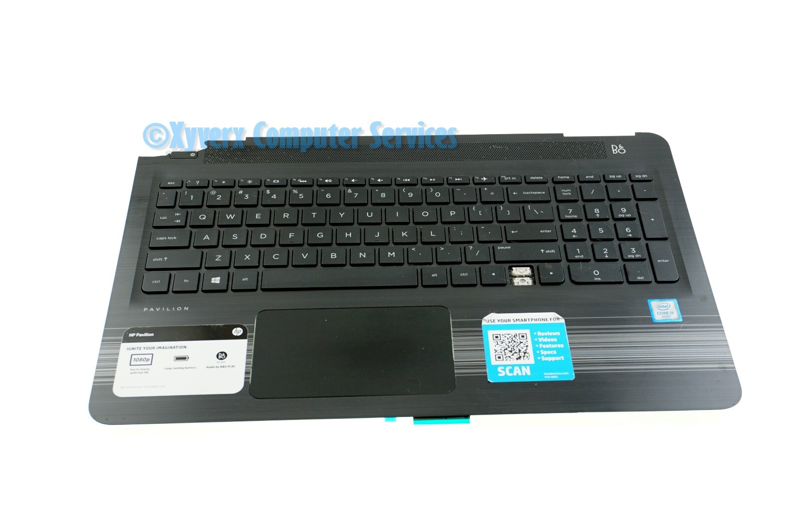 856035-001 37G34TPB03 GENUINE HP TOP COVER W-KEYB 15-AU062NR (AS-IS)(AF13)