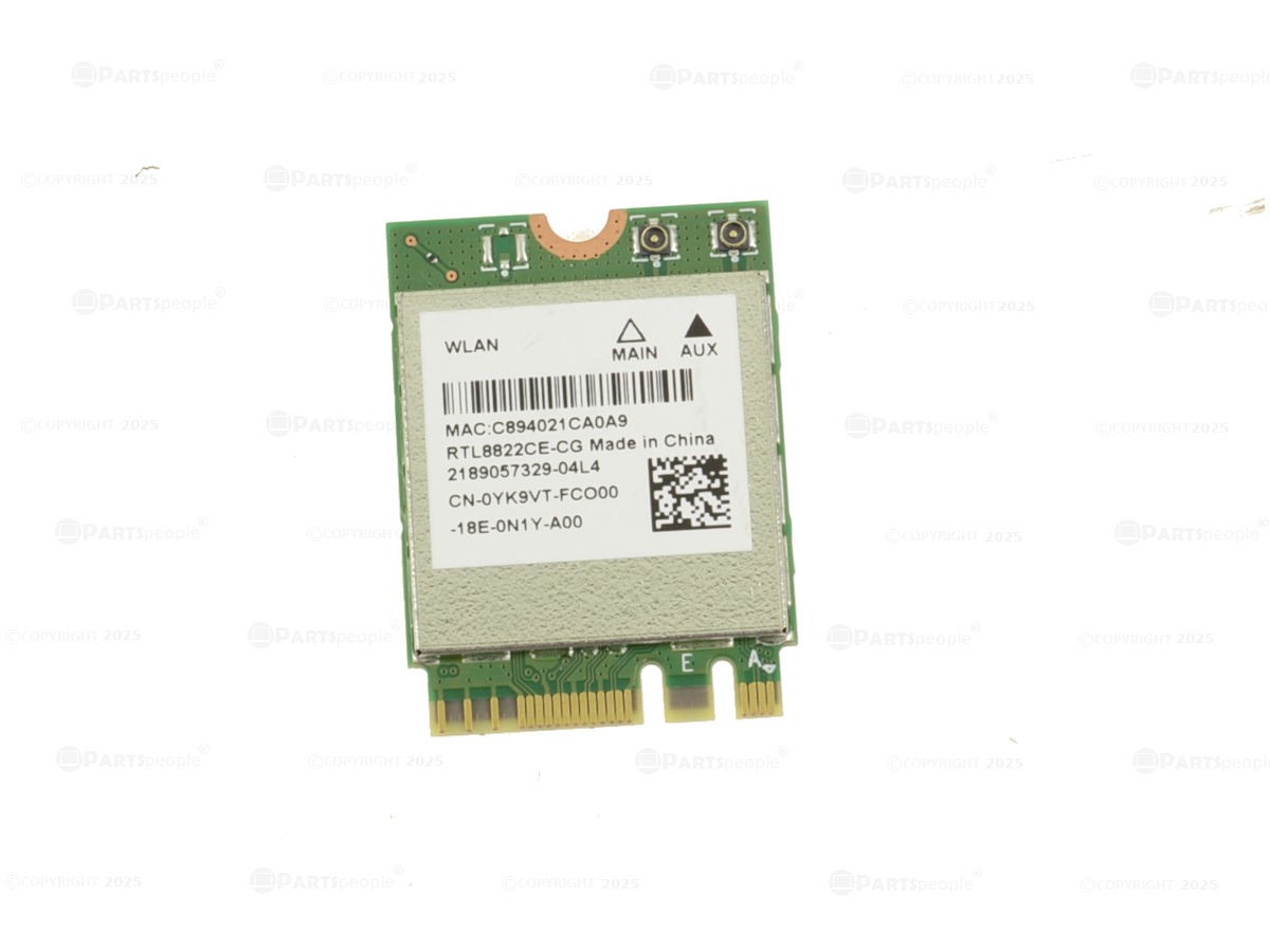 Dell OEM Realtek RTL8822CE WLAN WiFi 802.11ac Bluetooth 5.0 M.2 Card YK9VT