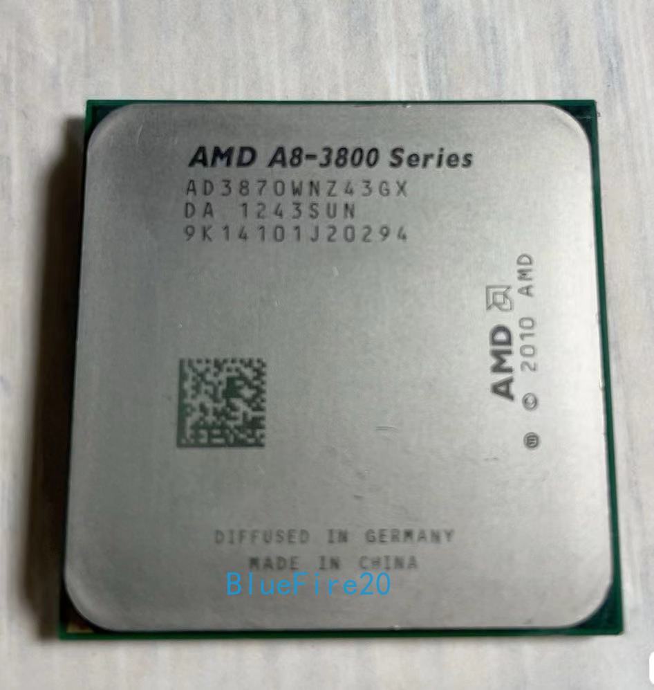 AMD A8-Series A8-3870K 3GHz Quad-Core AD3870WNZ43GX CPU Processor 100W