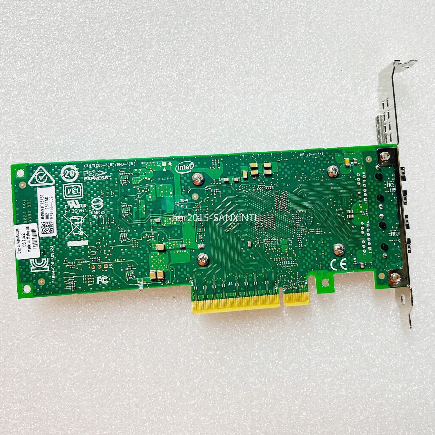 Dell 01WYFT 0HD44M Intel X710-T2L Dual Port 10GbE Base-T PCIe x8 Network Adapter