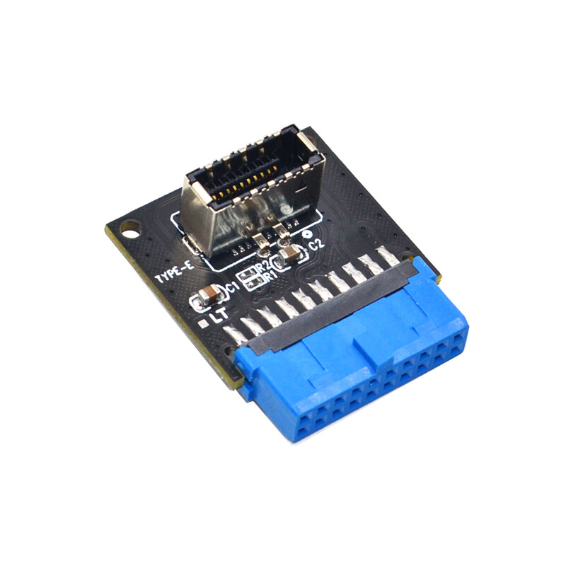 USB3.1 Type E Motherboard Socket to 19pin 20pin USB3.0 Female Expansion Adapter