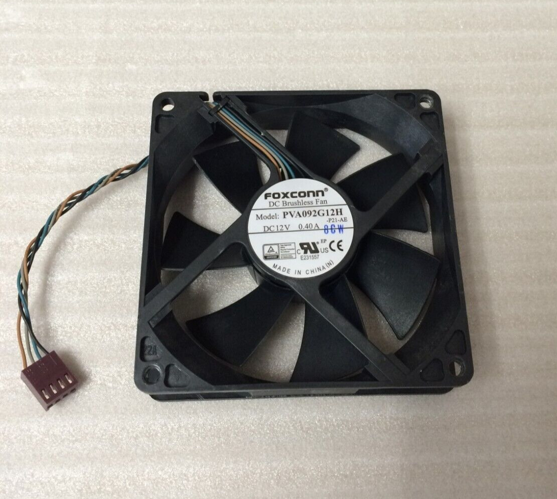 HP Case Fan PVA092G12H 92x92mm 4-Pin Z230 6200/6300/8200/8300/600/800 G3 G4 MT