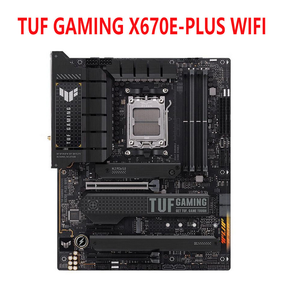 For ASUS TUF GAMING X670E-PLUS WIFI Desktop Motherboard AMD X670 AM5 DDR5 ATX