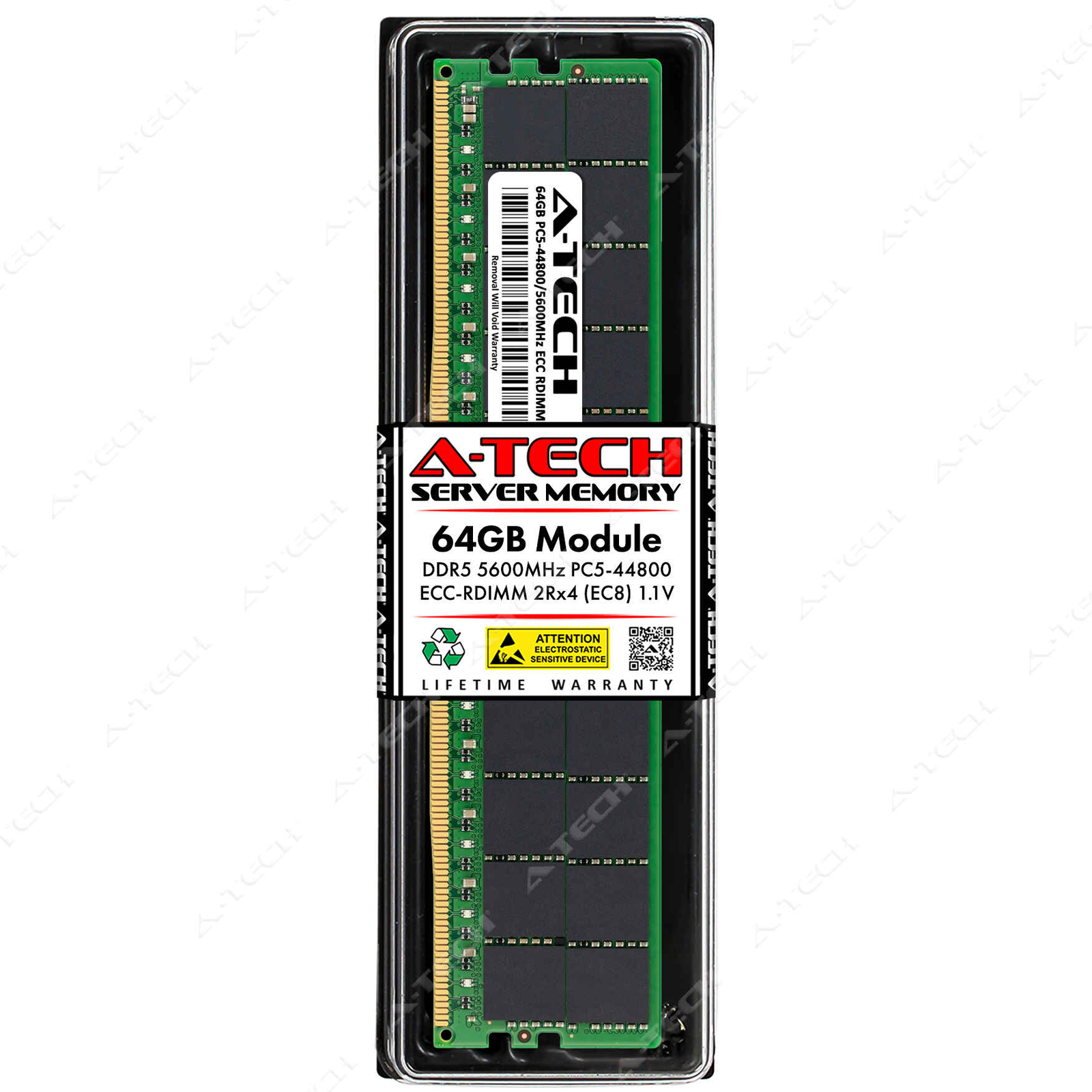 64GB DDR5 5600 EC8 RDIMM Micron MTC40F2046S1RC56BD1 Equivalent Server Memory RAM
