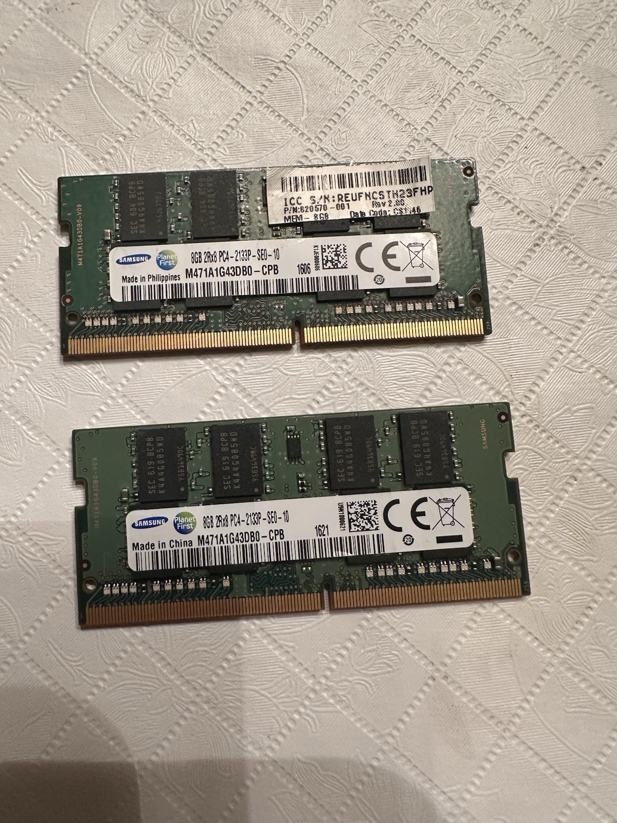 Samsung 16GB (2x8GB) 2Rx8 PC4-2133P SODIMM Laptop Memory RAM DDR4