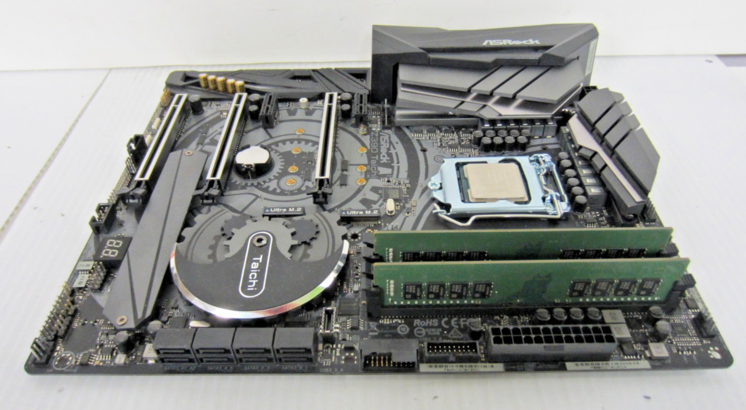 Asus ASRock Z390 Taichi Motherboard +i9-9900K CPU+ 32GB Combo Lot