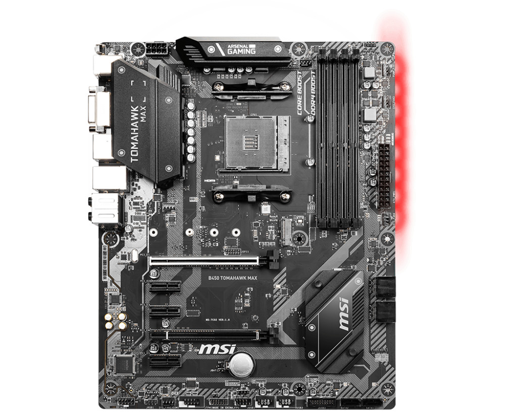 MSI B450 TOMAHAWK MAX Motherboard AM4 4*DDR4 USB 3.2 HDMI M.2 SATA III PCI-e 3.0