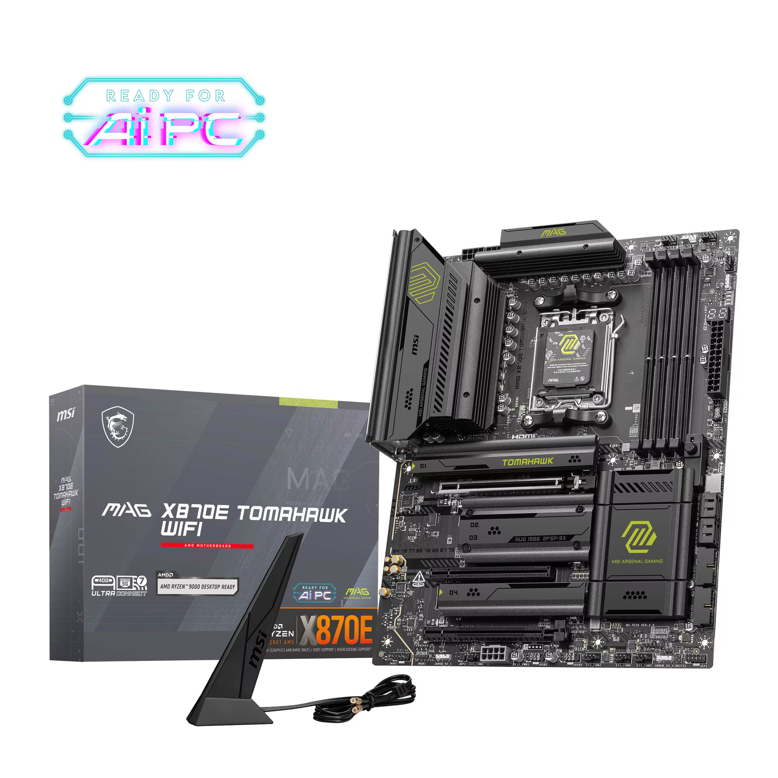 MSI – MAG X870E TOMAHAWK WIFI (Socket AM5) AMD X870 ATX DDR5 Wi-Fi 7 Motherbo…