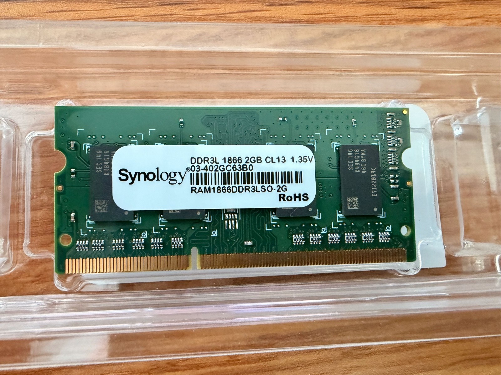 4GB DDR3L 1866MHz SO-DIMM RAM Synology D3NS1866L-4G PC3L-14900 1.35V CL13