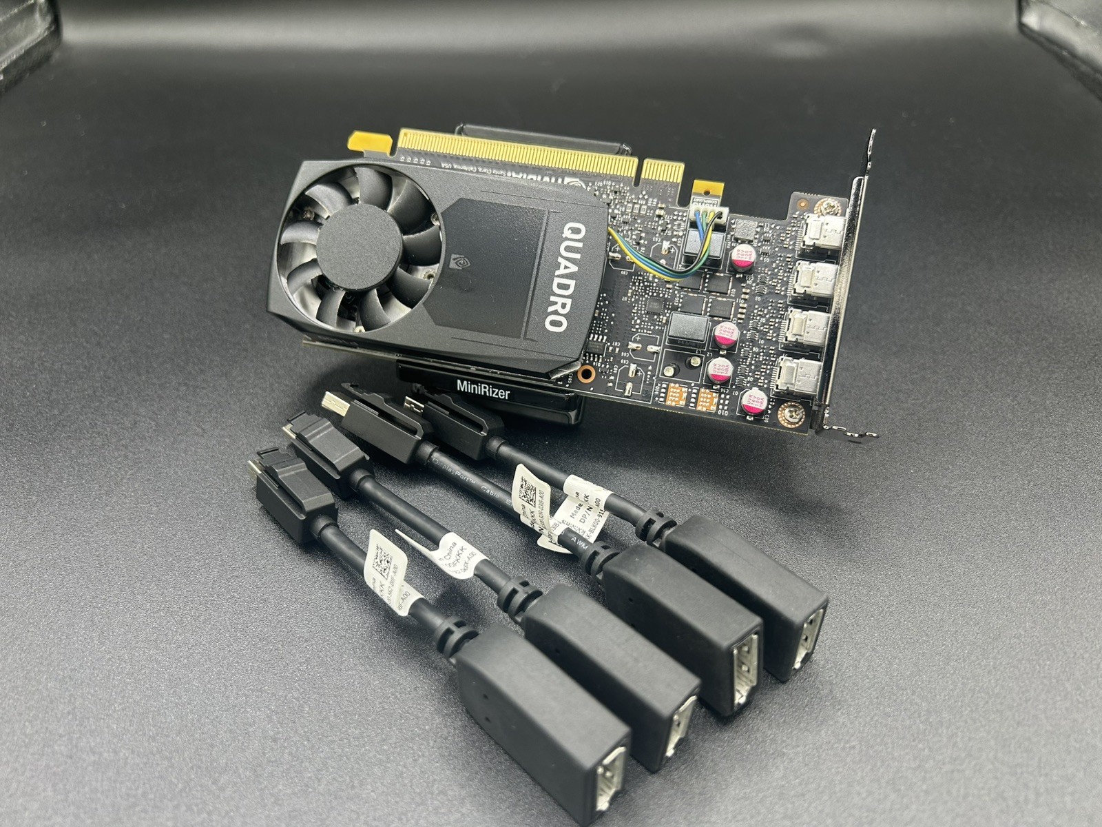 NVIDIA Quadro P1000 4GB GDDR5 Professional Graphics Card W/ 4x Mini DP to DP
