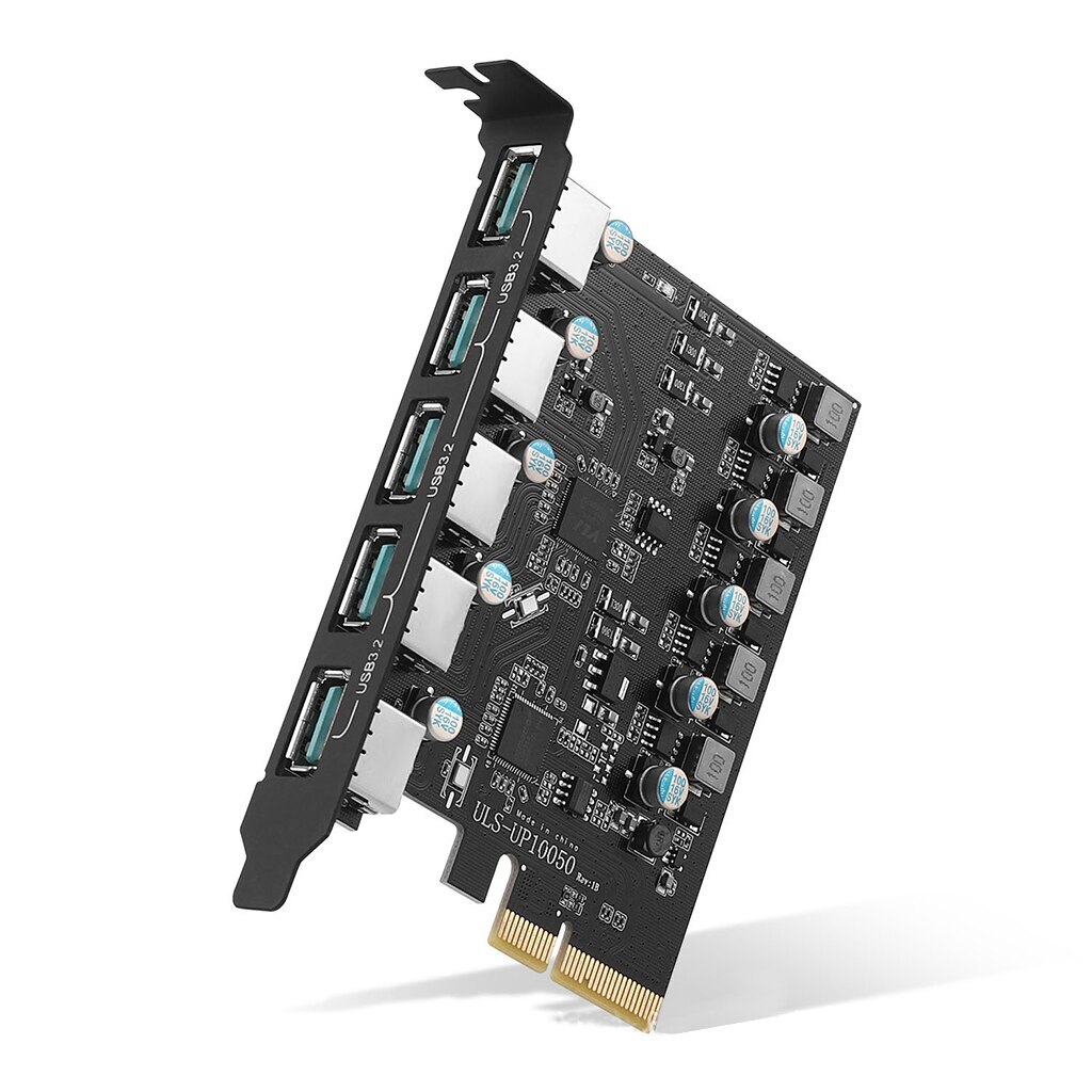 PCIe TO USB3.2 Gen2 Expansion Card Adapter with Type-C Type-E 19Pin 20Gbps
