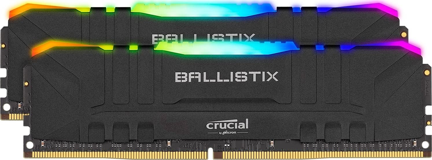 Crucial Ballistix RGB 3000 MHz DDR4 RAM Kit 32GB (16GBx2) CL15 BL2K16G30C15U4BL