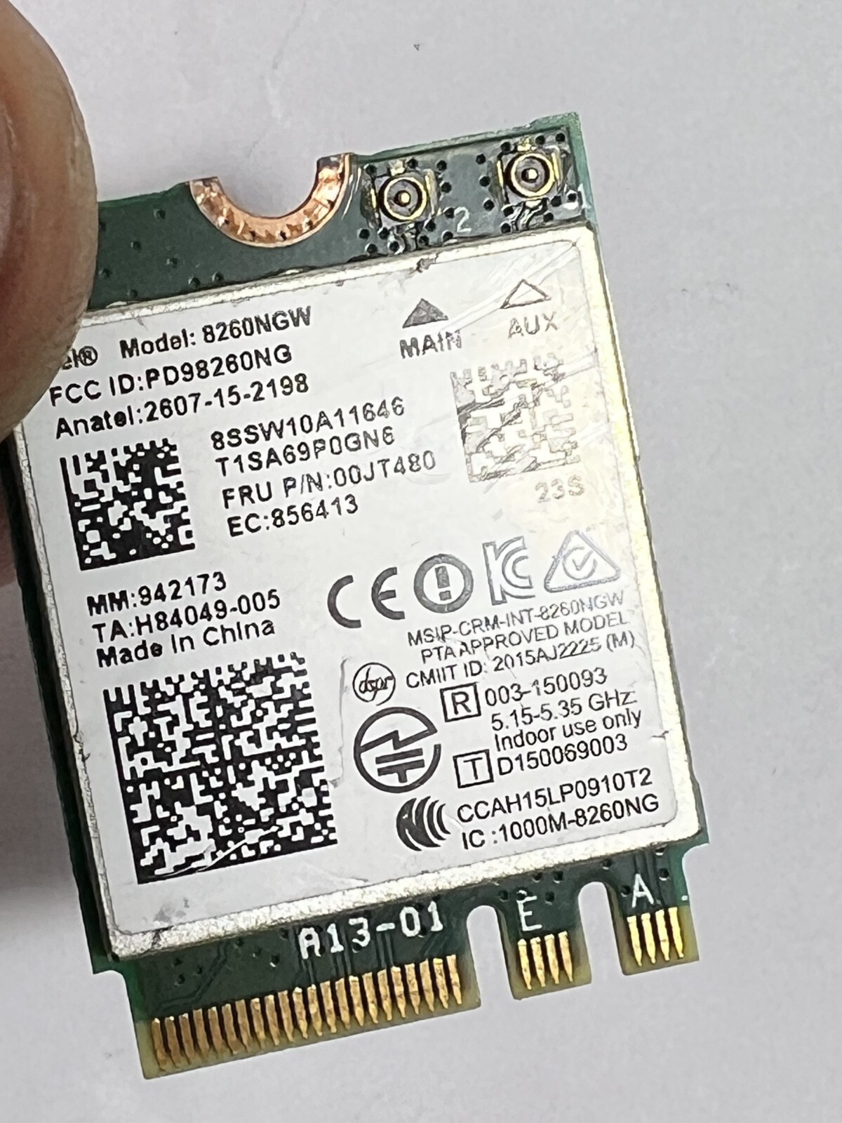 Intel 8260NGW Dual Band Wireless-AC 8260 WLAN Bluetooth WiFi M.2 Wireless Card