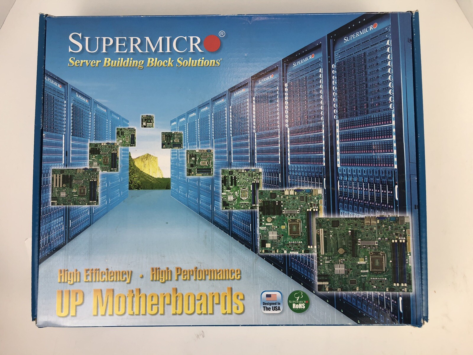 SuperMicro UP motherboard – Socket J – 5000X Series LGA771 SATA MBD-X7DGU-B