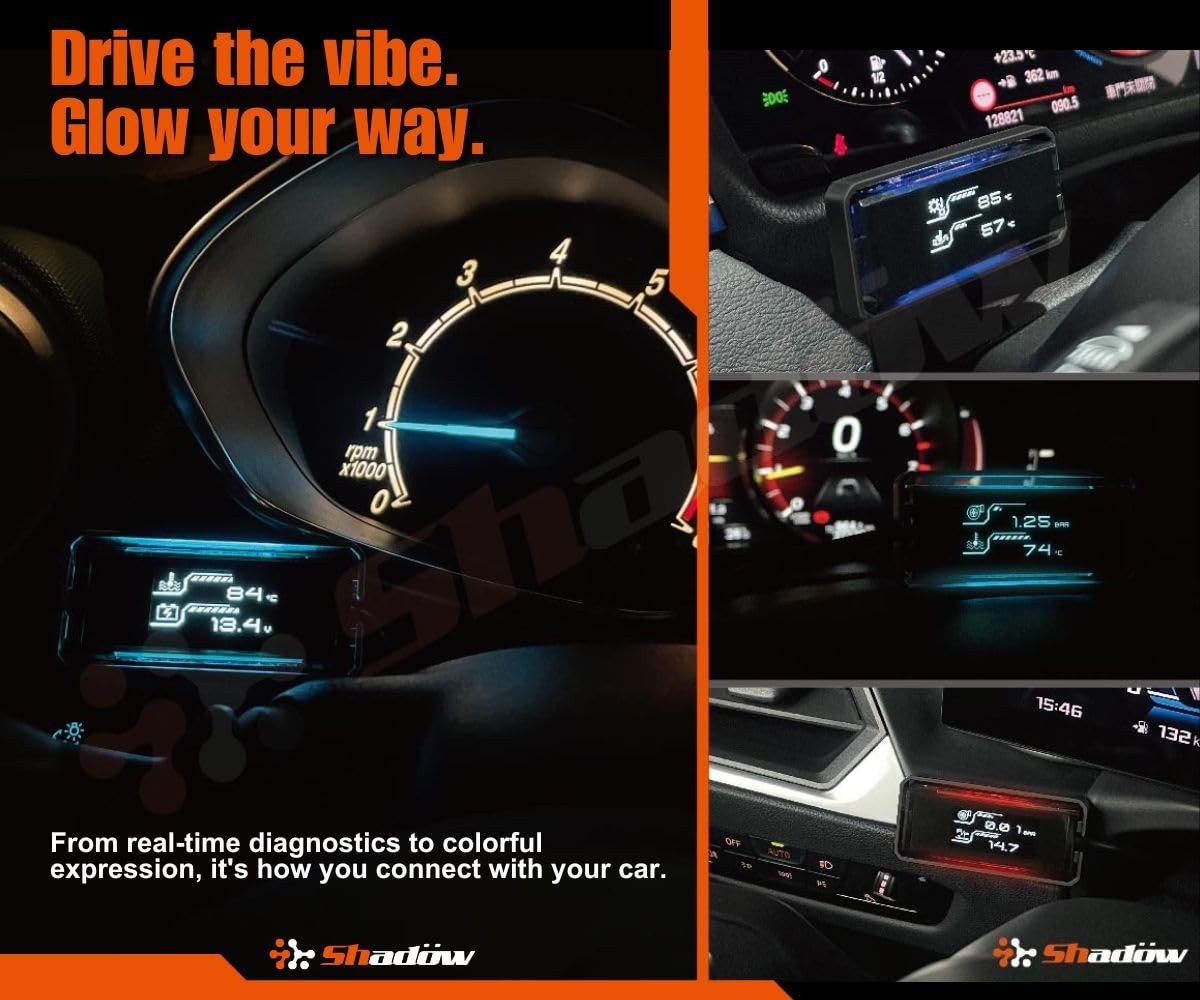 OBD2 Display D-Meter 2 Plus – Minimalist & Futuristic Multi-Functional Gauge …