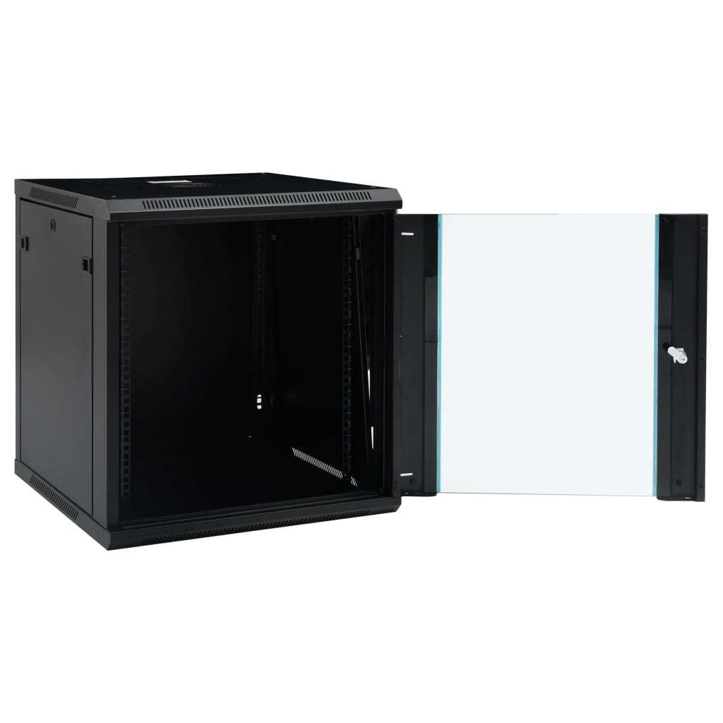 12U Wall Mounted Network Cabinet 19″ IP20 23.6″x23.6″x25.2