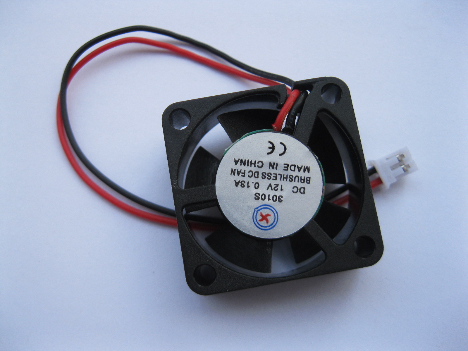 2 pcs Brushless DC Cooling 5 Blade Fan 3010S 12V 30x30x10mm Sleeve Bearing 2pin