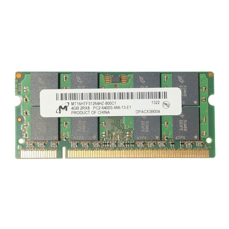 Micron 4 GB/8 GB RAM DDR2 800 MHz SO-Dimm PC2-6400S 200-pin Laptop Memory 4G