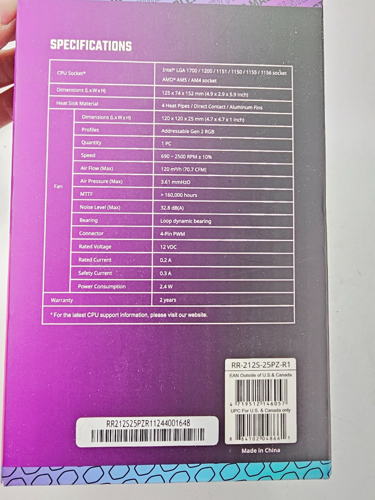 Cooler Master Hyper 212 RGB Black Edition CPU Fan