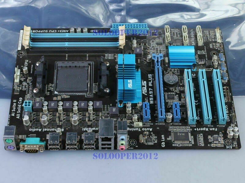 ASUS M5A97 PLUS Motherboard AMD 970 Socket AM3+ DDR3 ATX RJ-45 USB2.0 PS/2