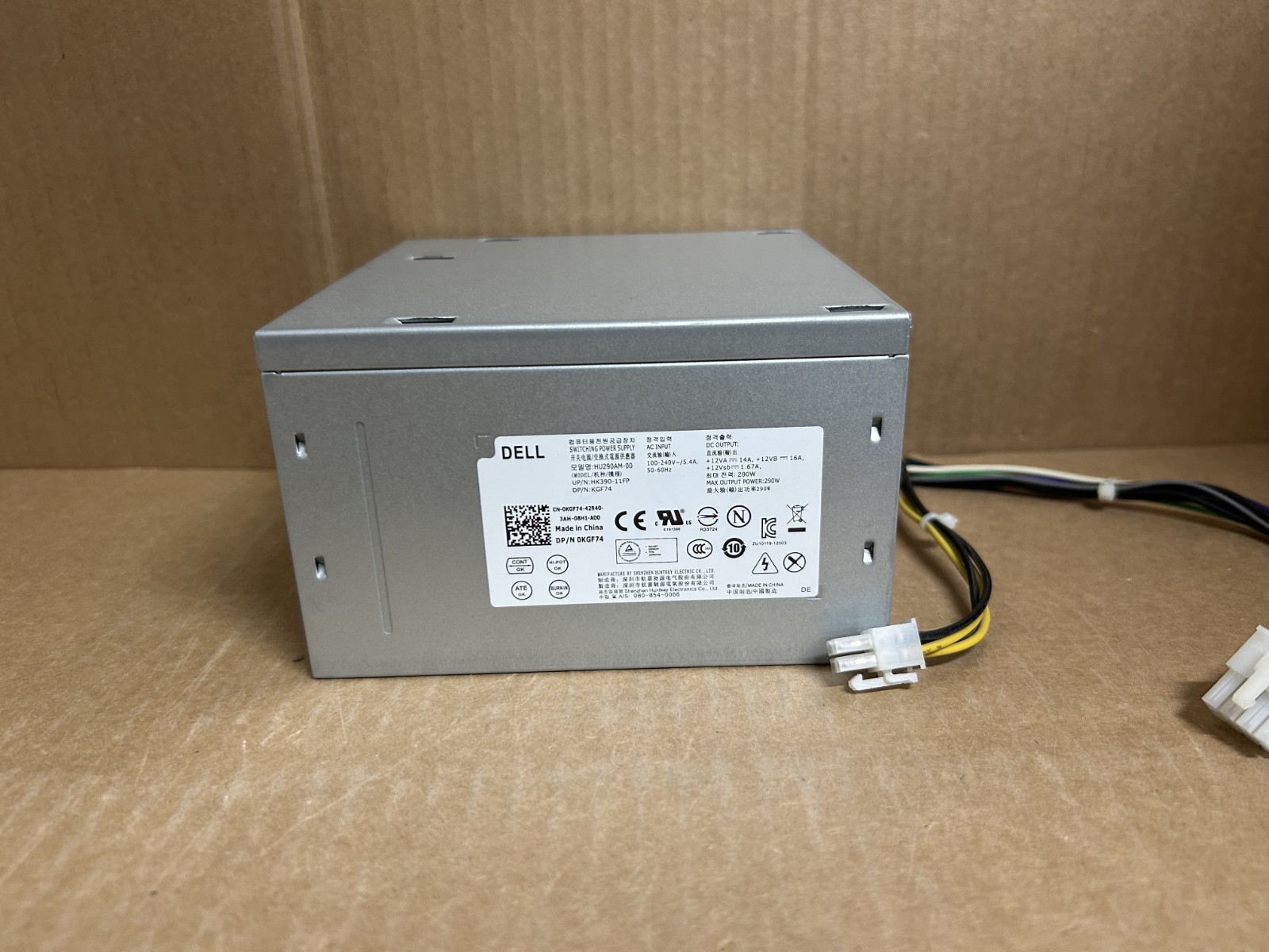 Dell HU290AM-00 OptiPlex KGF74 0KGF74 290W Switching Power Supply