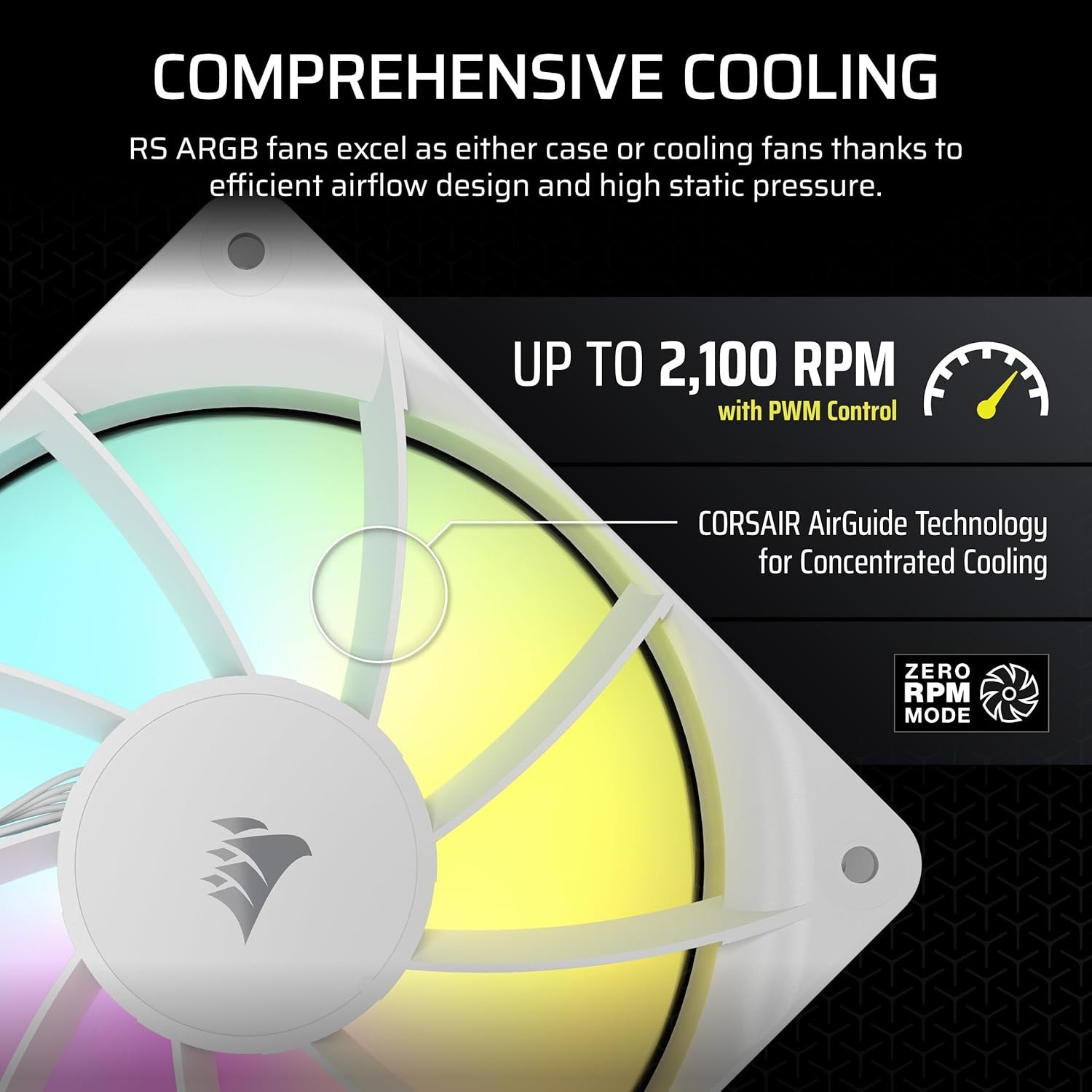 Triple Pack RS120 ARGB 120mm Fans – High Airflow, Low Noise & Magnetic Bearings