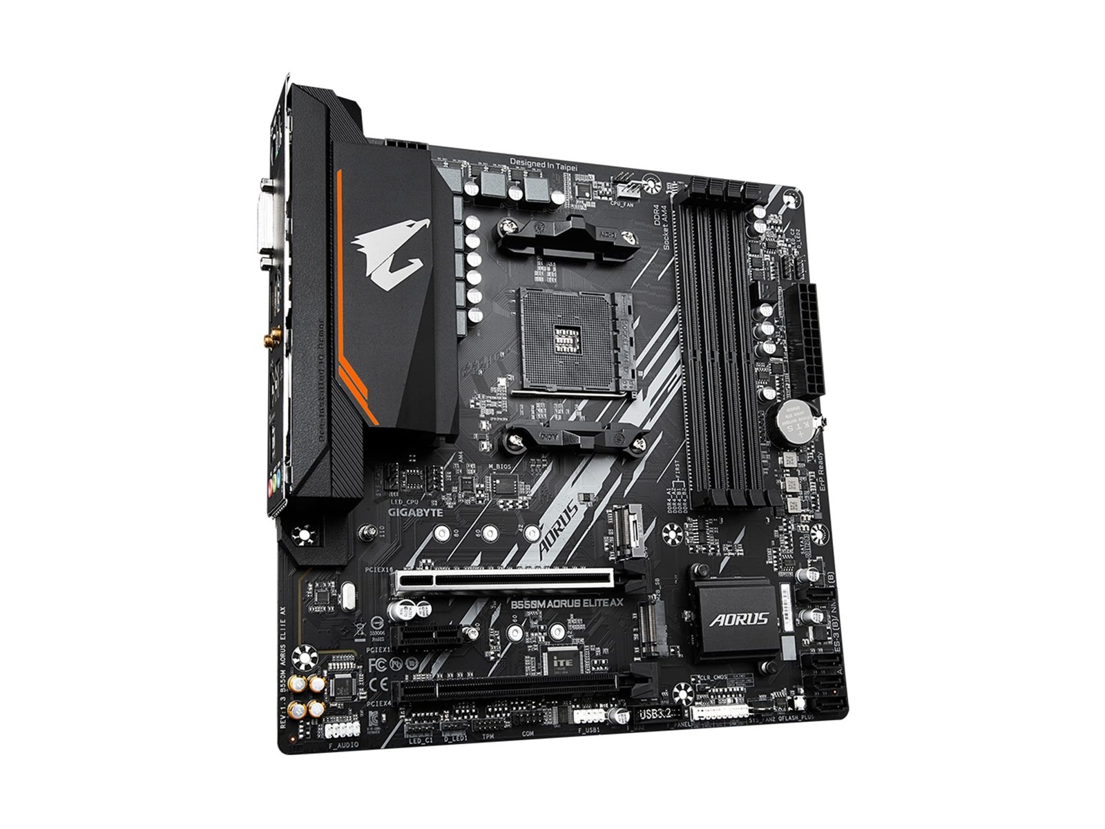 GIGABYTE B550M AORUS Elite AX (rev 1.3) AMD AM4 mATX Motherboard, Supports Ry…