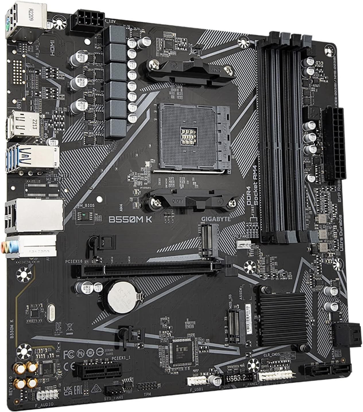 High-Performance AMD B550M K Motherboard – Supports Windows 11 & 128GB RAM