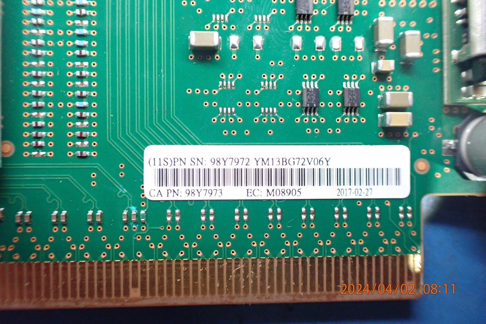 IBM 98Y7972 Port PCIe Express x16 SAS Storage Interface Card Adapter