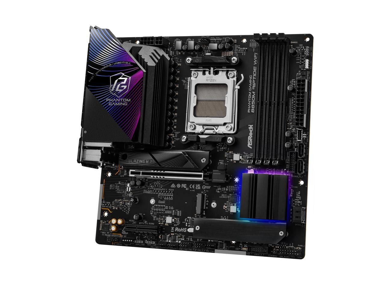 ASRock B850M Riptide WiFi AM5 AMD B850 SATA 6Gb/s Micro ATX Motherboard