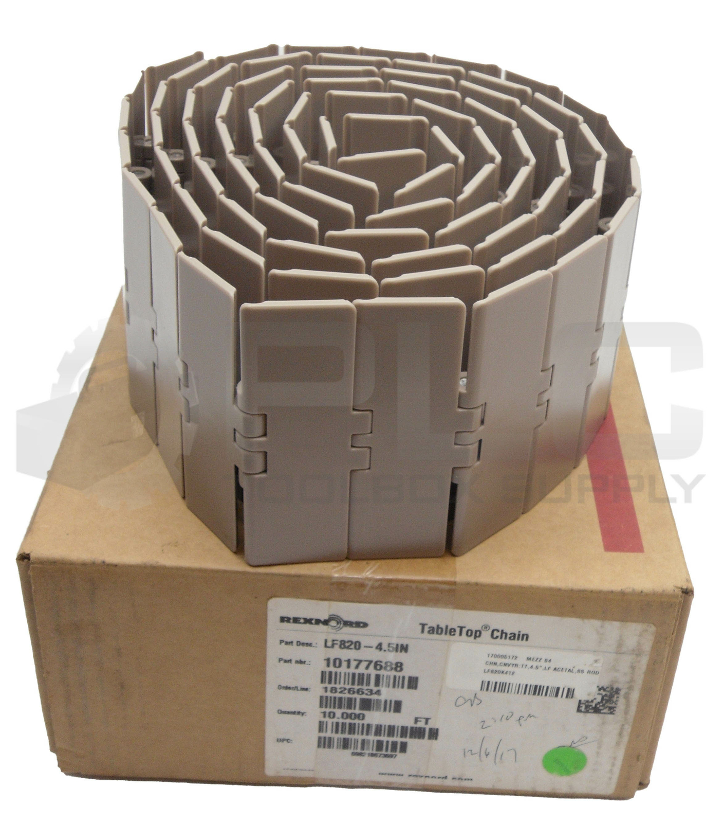 NEW REXNORD 10177688 TABLE TOP CHAIN APPROX 10FT