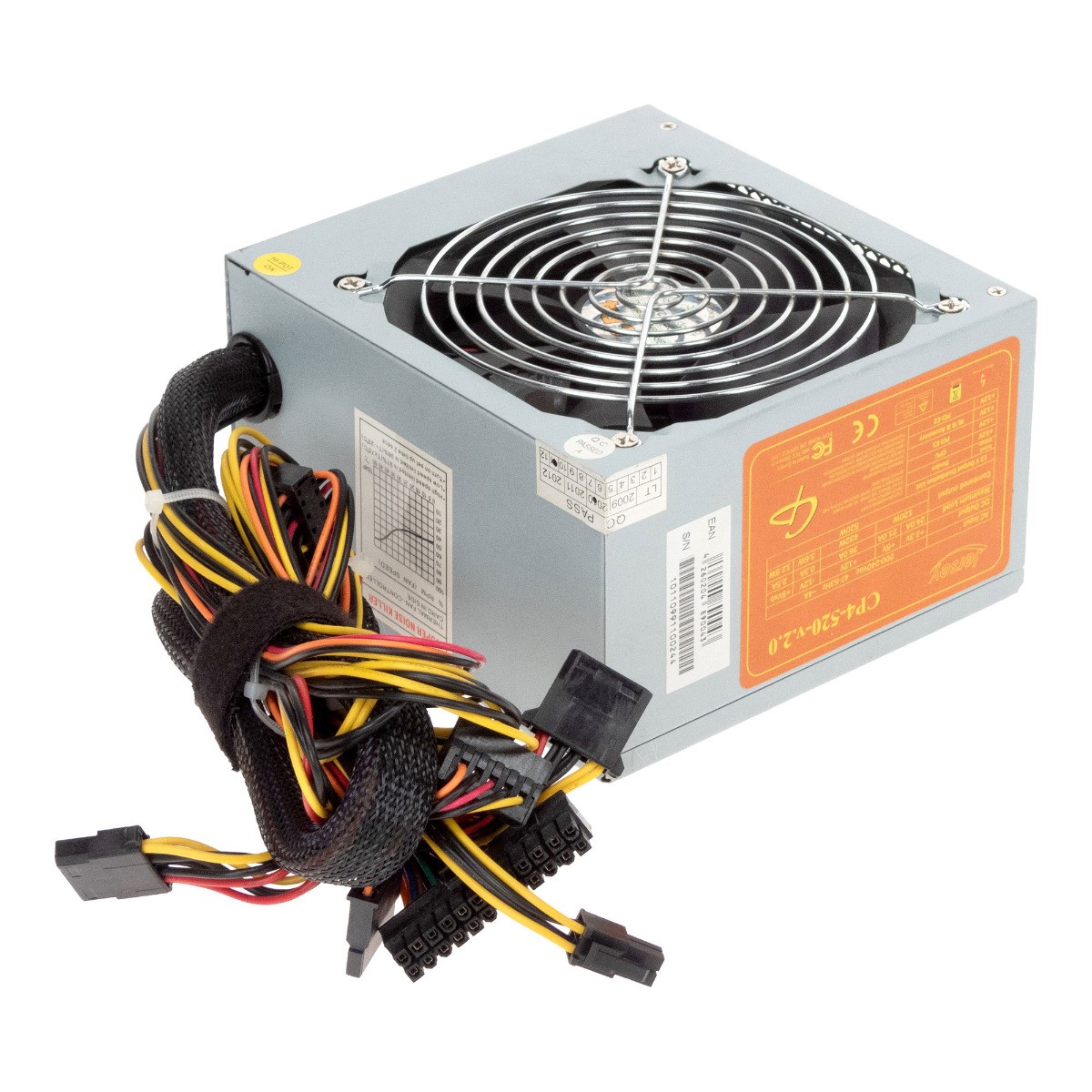 Power Supply JERSEY CP4-520-v.2.0 520W ATX 20+4-PIN ATX12V PCIe SATA MOLEX FDD