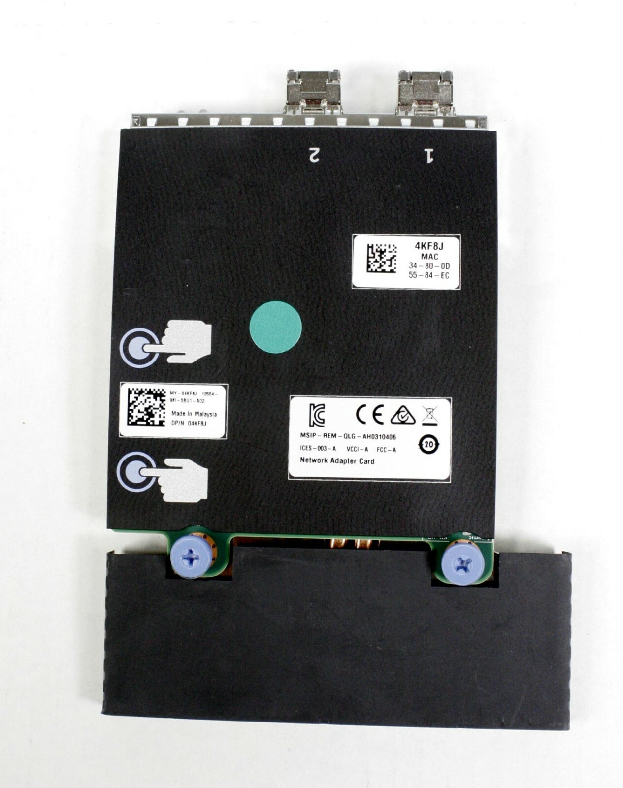 Dell QLogic 4KF8J QL41262 10/25Gb SFP+ dual port mezzanine R740 R640 R7425 wSFP