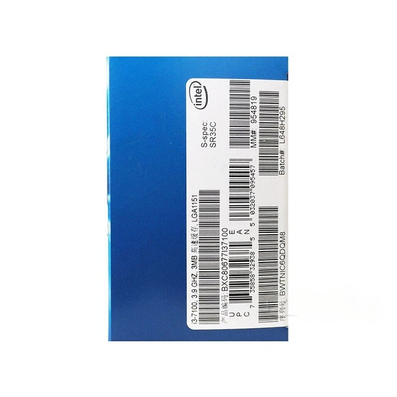 New in box Intel Core i3-7100 CPU 3.9GHz 3MB 8GT/s SR35C LGA1151 Grade Processor