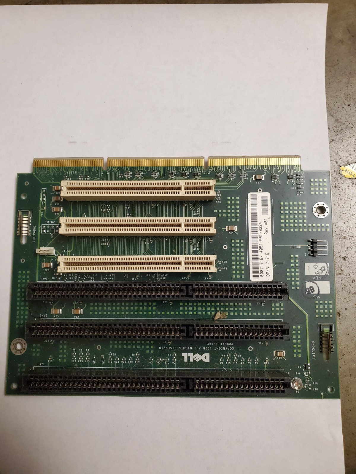 Dell Optiplex Riser Card with 3x ISA and 3x PCI Slots 82277 Used