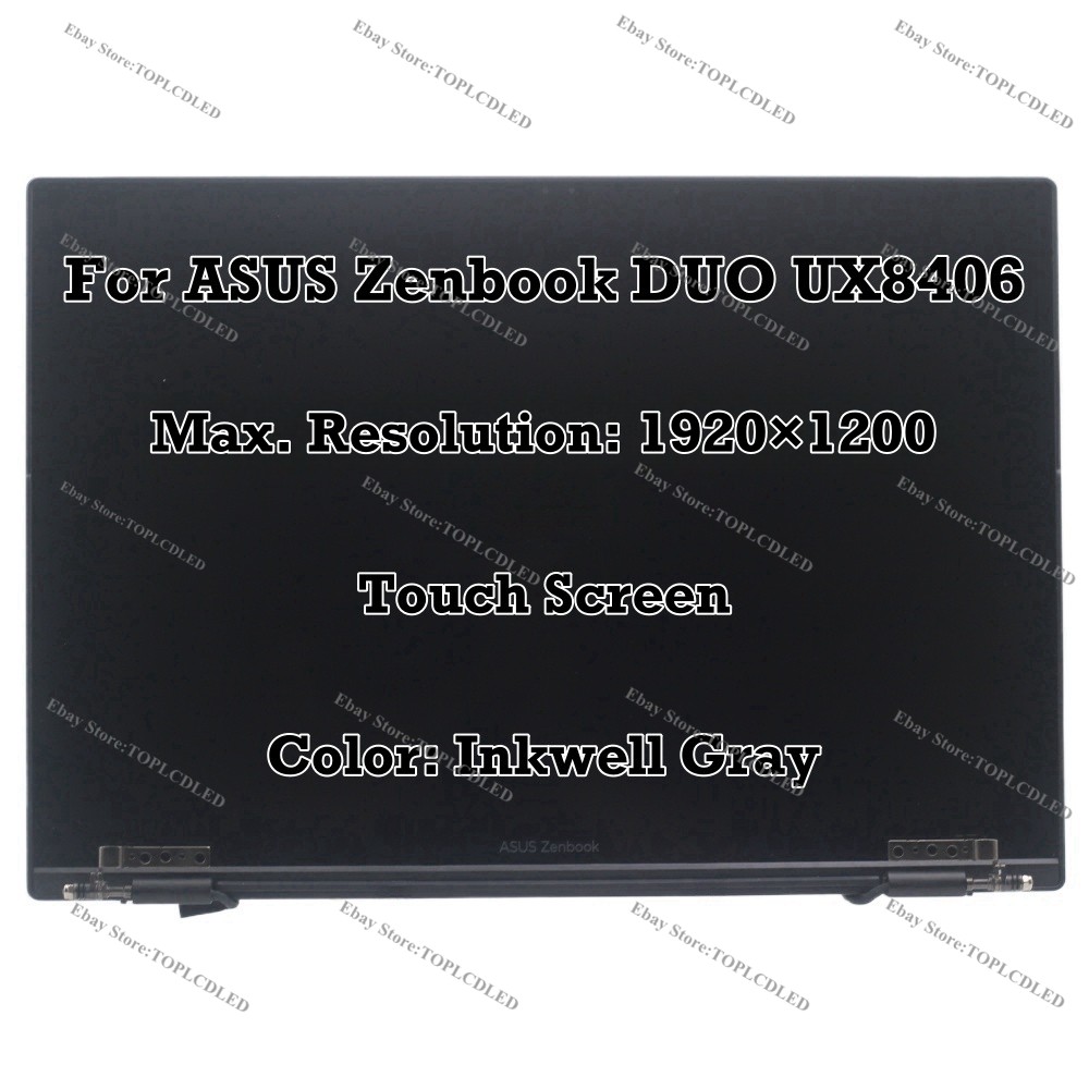 For ASUS Zenbook DUO UX8406CA-PZ172X OLED Touch Screen Assembly Display Complete