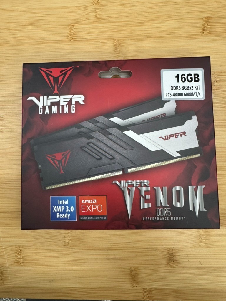 BOX ONLY – for Patriot Viper Venom 16GB (8GBx2) RAM DDR5 6000MT/s CL36- Box Only