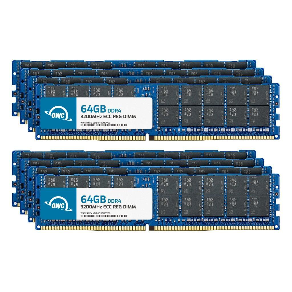 OWC 512GB (8x64GB) DDR4 3200MHz 2Rx4 ECC Registered RDIMM 288pin Memory RAM